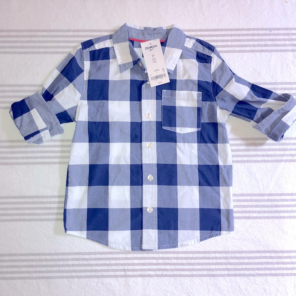 Toddler boys button down shirt